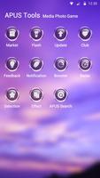 Purple Sky-APUS Launcher theme Ekran Görüntüsü 2