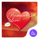 Red heart lovely-APUS Launcher APK