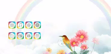 Rainbow-APUS Launcher theme