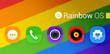 Colorido arco-íris tema