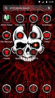 Red Evil Skull APUS Launcher Theme 截图 1