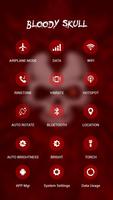 Red Evil Skull APUS Launcher Theme 스크린샷 2