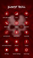 Red Evil Skull APUS Launcher Theme syot layar 2