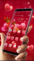 Red rose love-APUS launcher  free theme poster