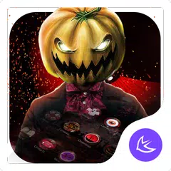 Red Scary Pumpkin Halloween theme🎃