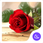 Red rose love - APUS Launcher  アイコン