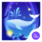 Rabbit at night theme for Andr آئیکن