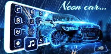 Speedy neon car APUS Launcher 