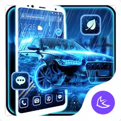 Speedy neon car APUS Launcher  APK download