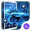 Speedy neon car APUS Launcher 