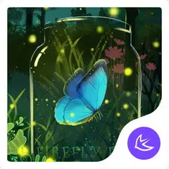 download Verde glitter firefly forest A APK