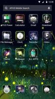 Green glitter firefly forest A captura de pantalla 1