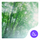 Forest Green Frees theme-APUS  أيقونة