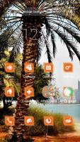 Palm trees-APUS Launcher theme الملصق