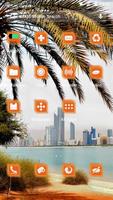 Palm trees-APUS Launcher theme تصوير الشاشة 1