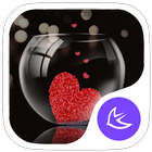 Transparent Heart APUS theme icône