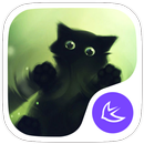 Turquoise-APUS Launcher theme APK