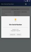 SIM Serial Number capture d'écran 1