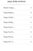 yoga daily workout الملصق