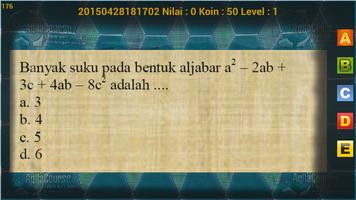 Matematika SMP Fakt Aljabar 海報