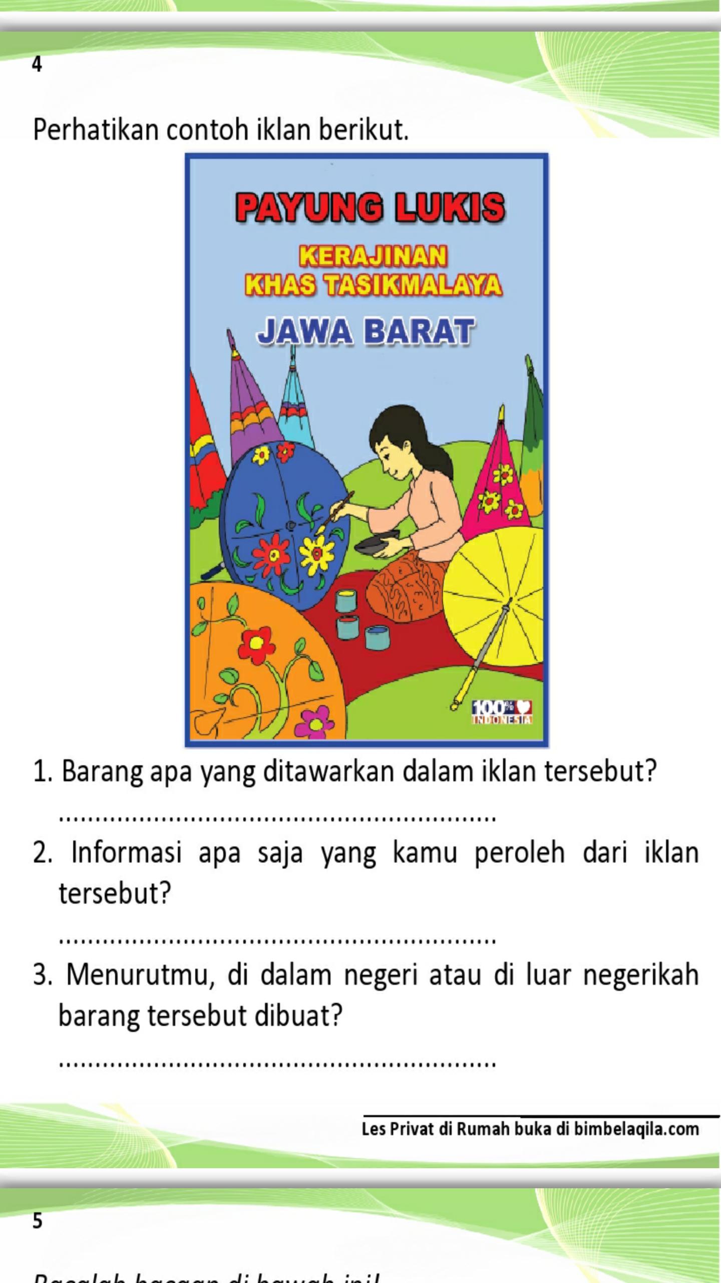 Barang Apa Yang Ditawarkan Dalam Iklan Tersebut Download File Guru