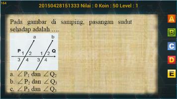 Matematika SMP Garis dan Sudut पोस्टर