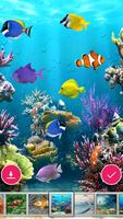 Aquarium wallpaper Affiche