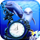 Aquarium Live Wallpaper - Analog Clock icône