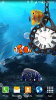 Aquarium Live Wallpaper - Analog Clock Affiche