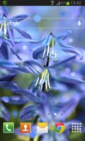 1 Schermata Blue Flower Live Wallpaper