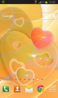 Glowing Hearts LWP Affiche