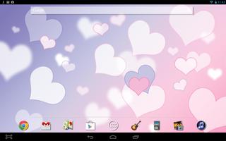 Hearts Love Live Wallpaper screenshot 2