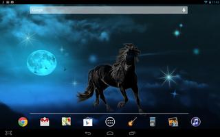 2 Schermata Night Horse Live Wallpaper