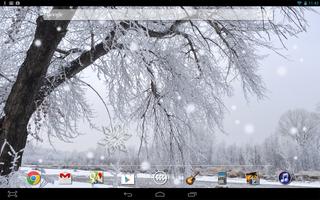 Winter Snow Live Wallpaper capture d'écran 2