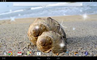 Sea shell Live Wallpaper اسکرین شاٹ 2