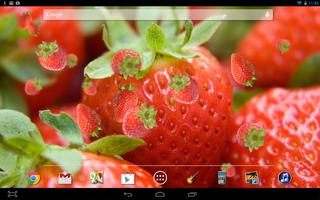Strawberry Live Wallpaper اسکرین شاٹ 2