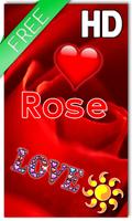 Живые Обои Сердечки Роза постер