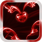 Red Hearts Live Wallpaper icône