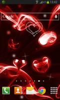 Red Hearts Live Wallpaper capture d'écran 1