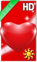 Red Hearts LWP Affiche