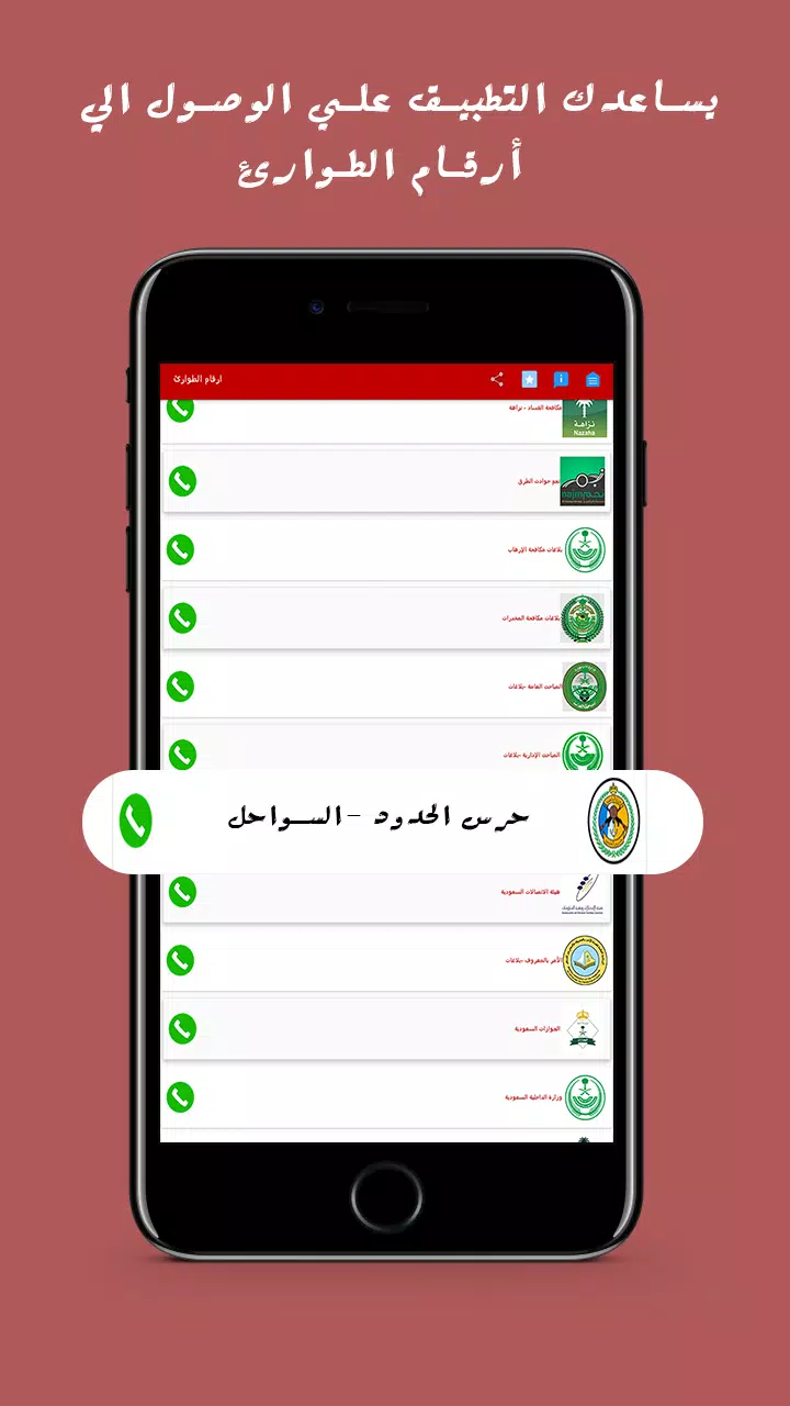 ارقام الطوارئ في المملكه