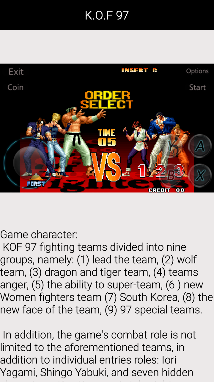 Guide for KOF97 (The Special Skills) Apk Download for Android- Latest  version 1.0.3- org.king.of.fighters.guides