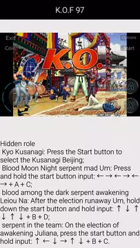 Guide for KOF97 (The Special Skills) Apk Download for Android- Latest  version 1.0.3- org.king.of.fighters.guides