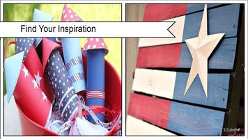 Kreative DIY patriotische Dekorationen Plakat