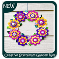 Creative Styrofoam Garden Welcome Wreath Tutorial