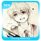 Rysunek Anime Boy ikona