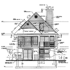 Architecture House Drawing آئیکن