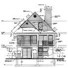 Architecture House Drawing icon