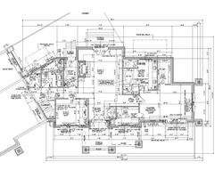 Dessin de maison d'architecture Affiche