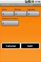 Calculadora para corredores captura de pantalla 1